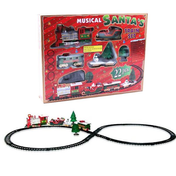 Christmas Train Toy, Surround The Tree, Electric Train, With Lights And Sounds.