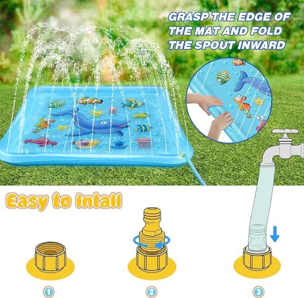 Splash Pad for Toddlers, Outdoor Sprinkler for Kids - Image 4